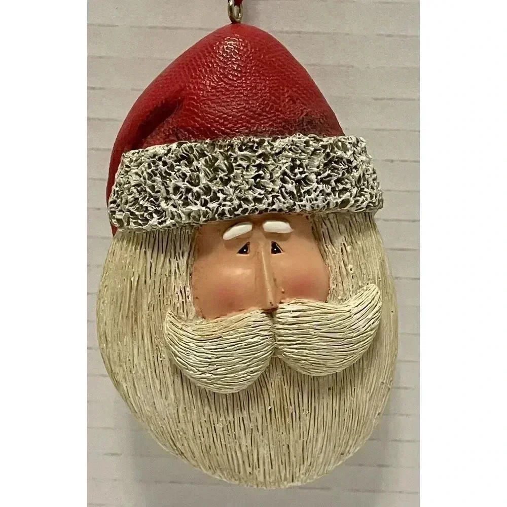 Santa Head Christmas Ornament 2005 Fiddlestix Penny Lane‎ 4 Inch